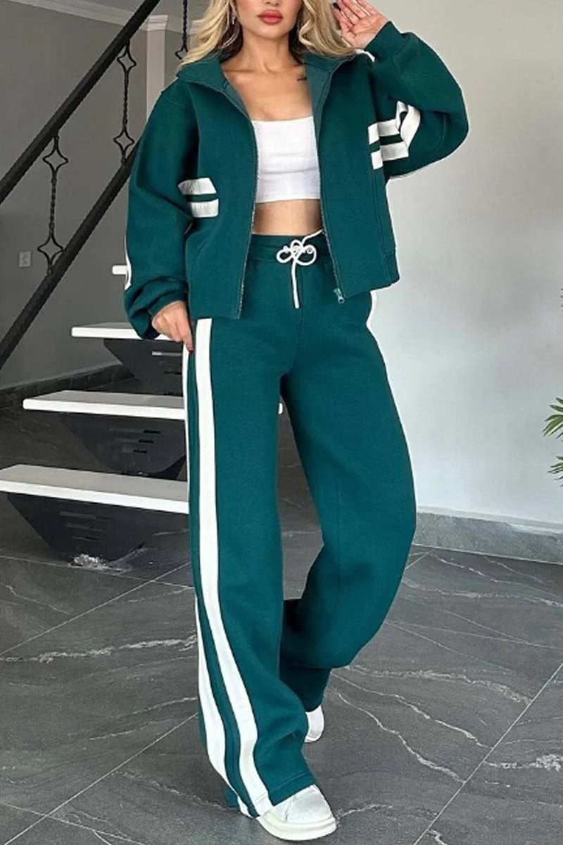 Marlies | Damen Trainingsanzug Set Reißverschluss Jacke Hose