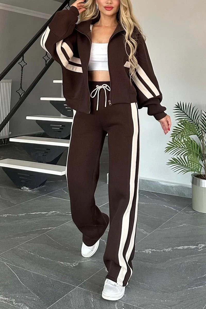 Marlies | Damen Trainingsanzug Set Reißverschluss Jacke Hose