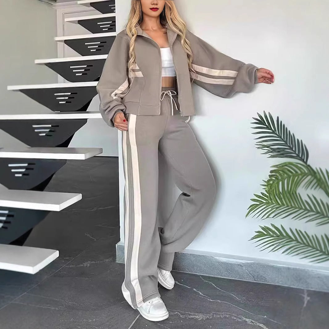 Marlies | Damen Trainingsanzug Set Reißverschluss Jacke Hose