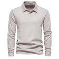 Matthias | Herren Langarm Poloshirt mit Polokragen