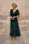 Elena | Maxikleid für Feste mit V-Ausschnitt Beach