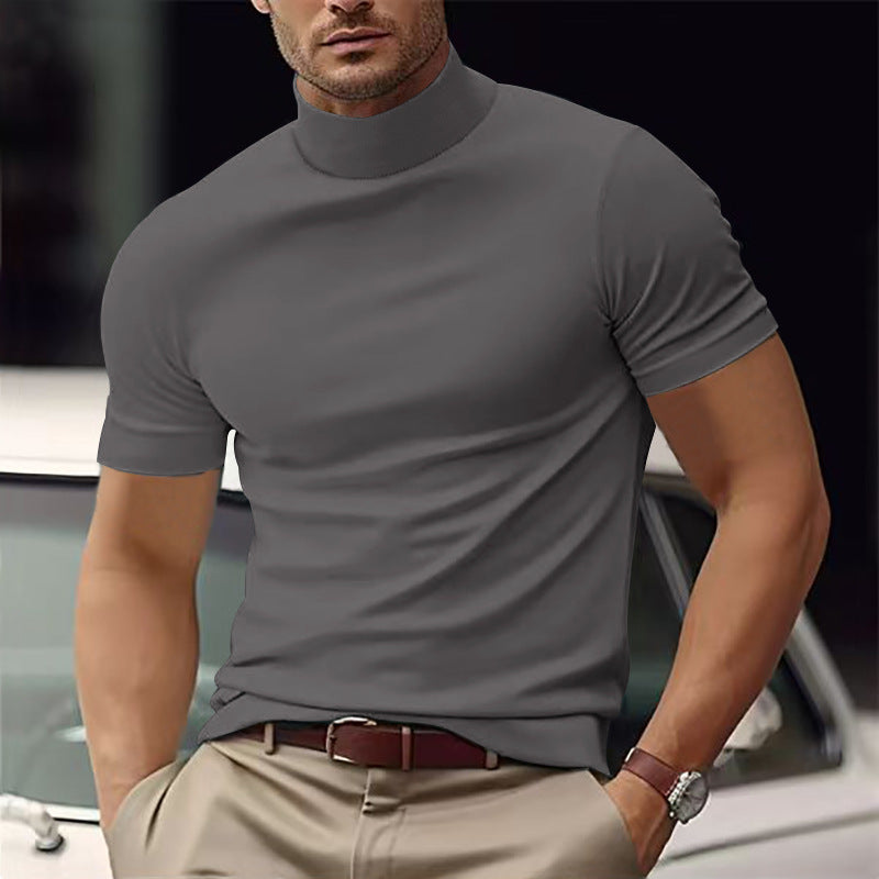 Maxim | Herren Kurzarm Rollkragen Shirt
