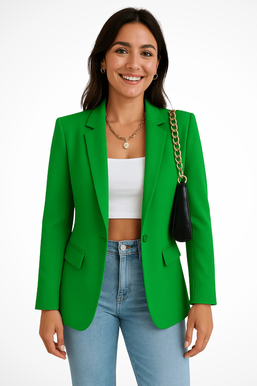 Maximiliane | Damen Business Blazer Tailliert Einknopf