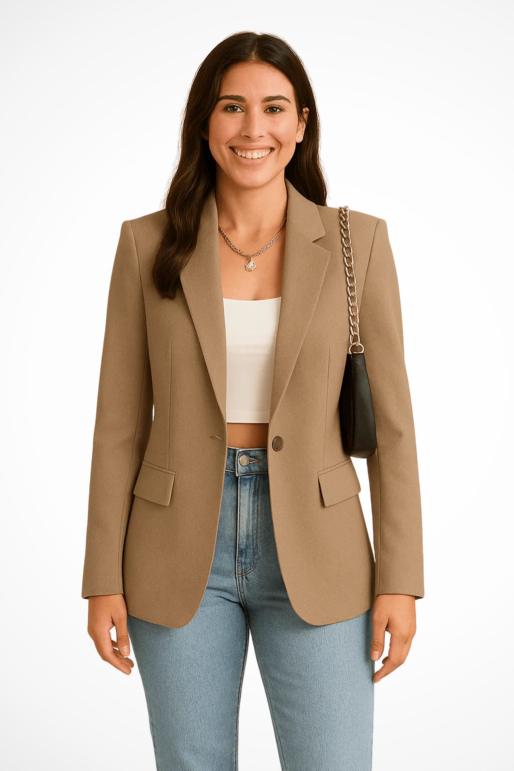 Maximiliane | Damen Business Blazer Tailliert Einknopf