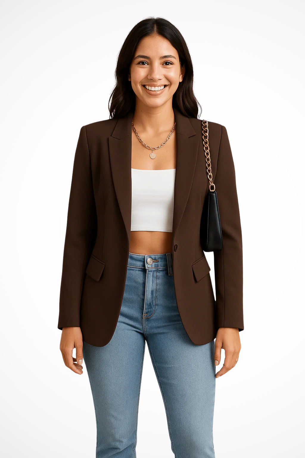 Maximiliane | Damen Business Blazer Tailliert Einknopf