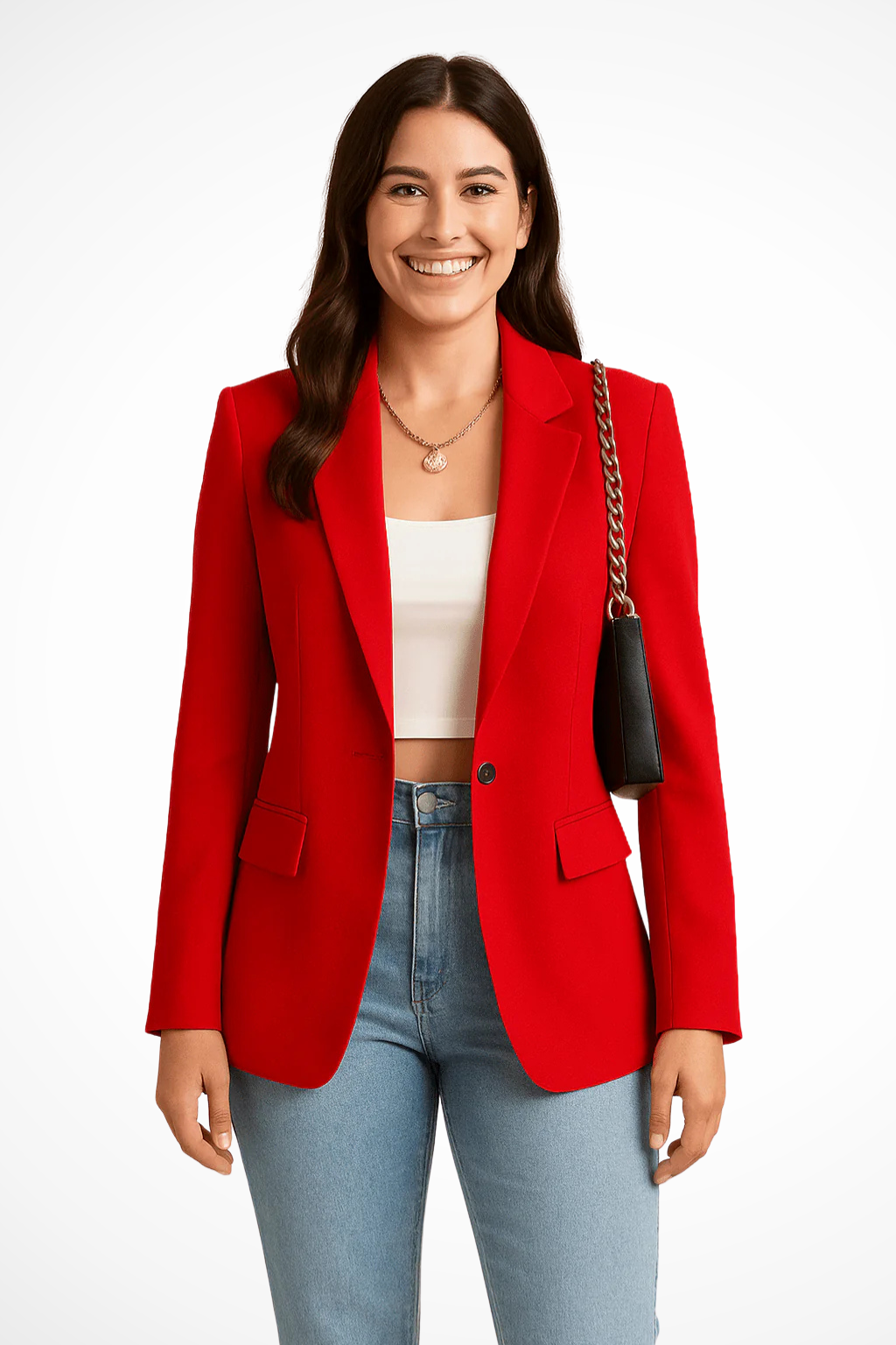 Maximiliane | Damen Business Blazer Tailliert Einknopf