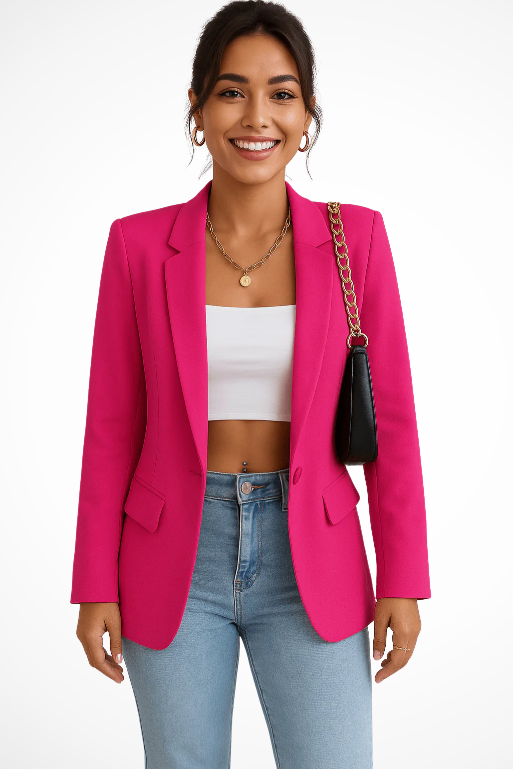 Maximiliane | Damen Business Blazer Tailliert Einknopf