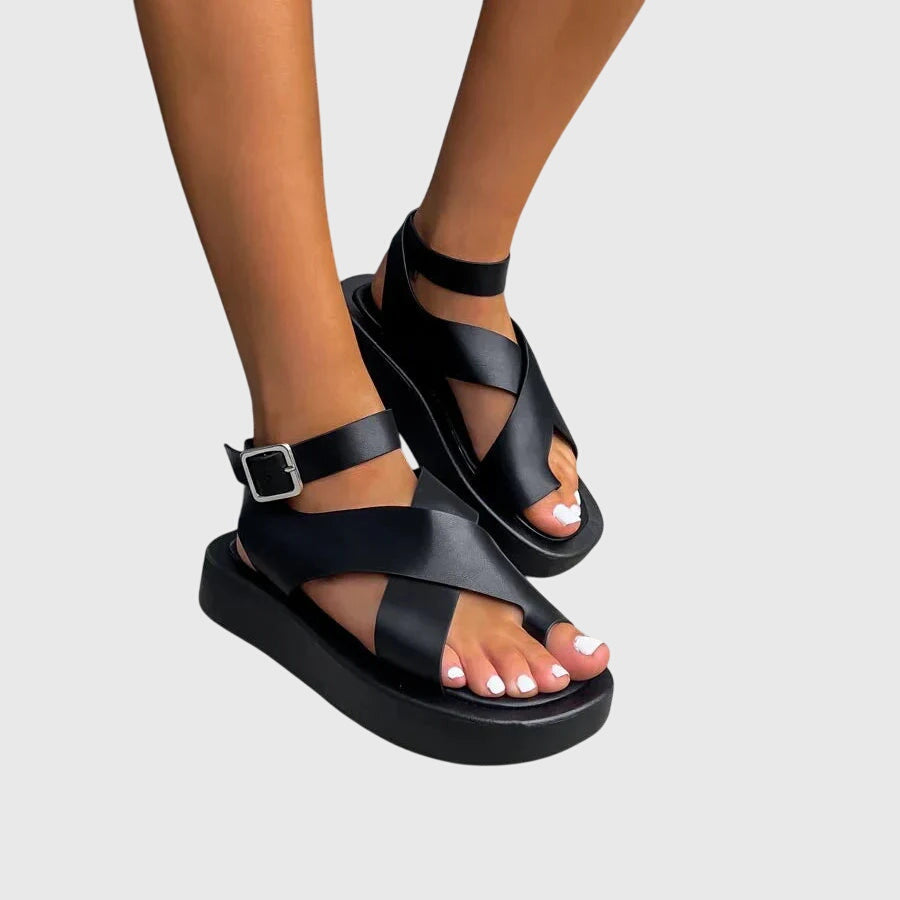 Melinda | Damen Verstellbare Riemchen Sandalen