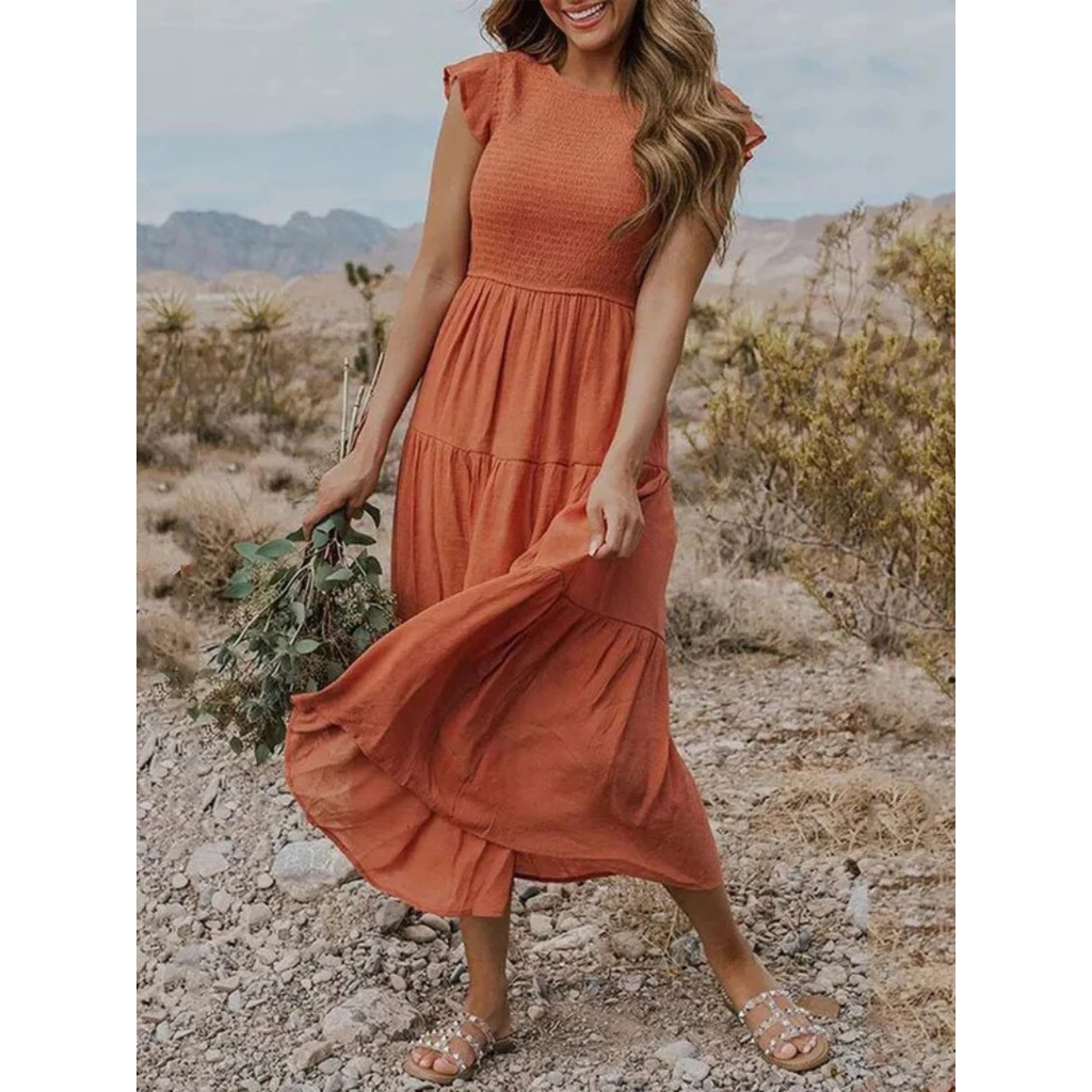 Michaela | Damen Stilvolles Midikleid