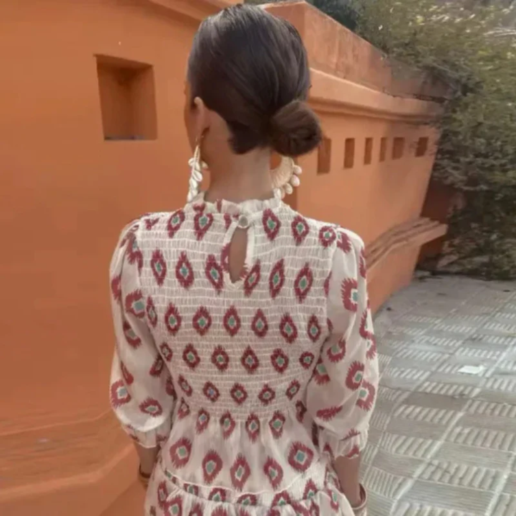 Michelle | Damen Weißes Elegant Minikleid Hochzeitsgast