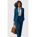 Michi | Damen Klassische Zweiteiler Hosenanzug Set