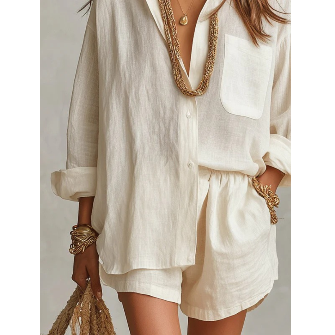 Minna | Damen Locker Sommer Zweiteiler Set