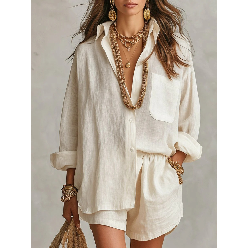 Minna | Damen Locker Sommer Zweiteiler Set