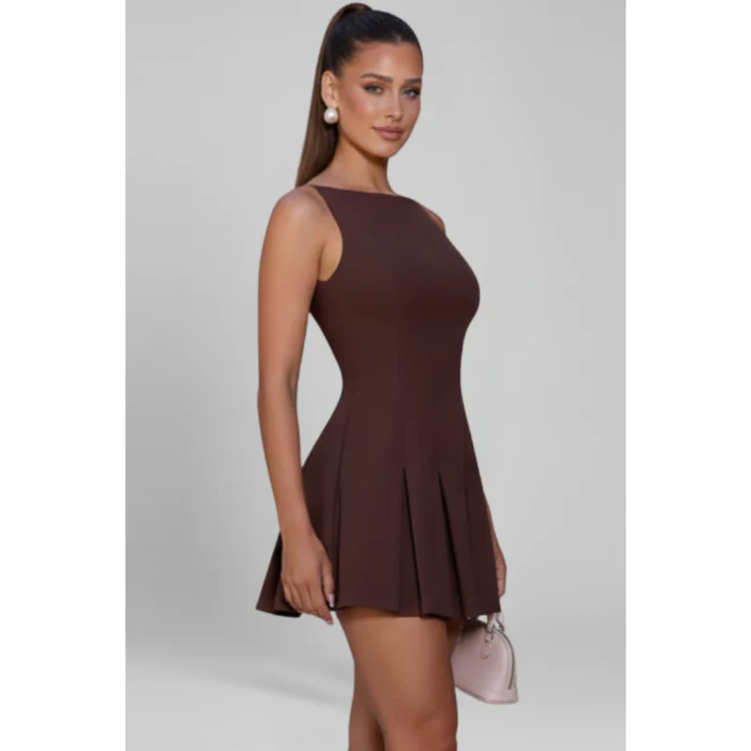 Mirella | Damen Minikleid Sommer Schlicht Elegant