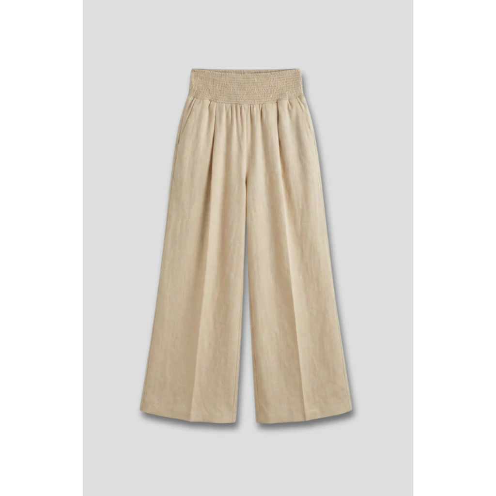 Emily | Damen Palazzo Hose Mit Hoher Taille Und Falten