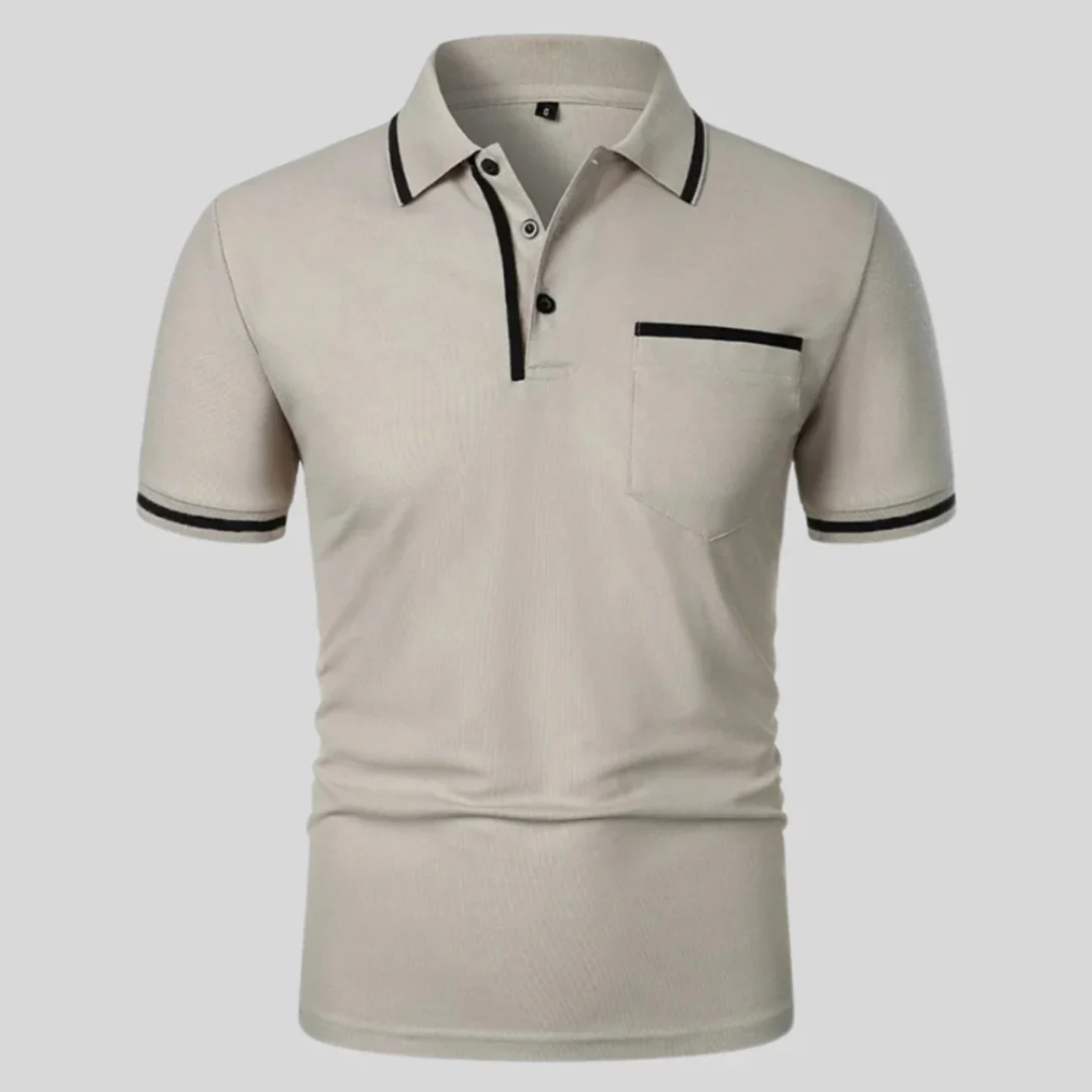 Markus | Herren Poloshirt Kontrast Taschen Alltag – Polo Taschen Kontrast 2026