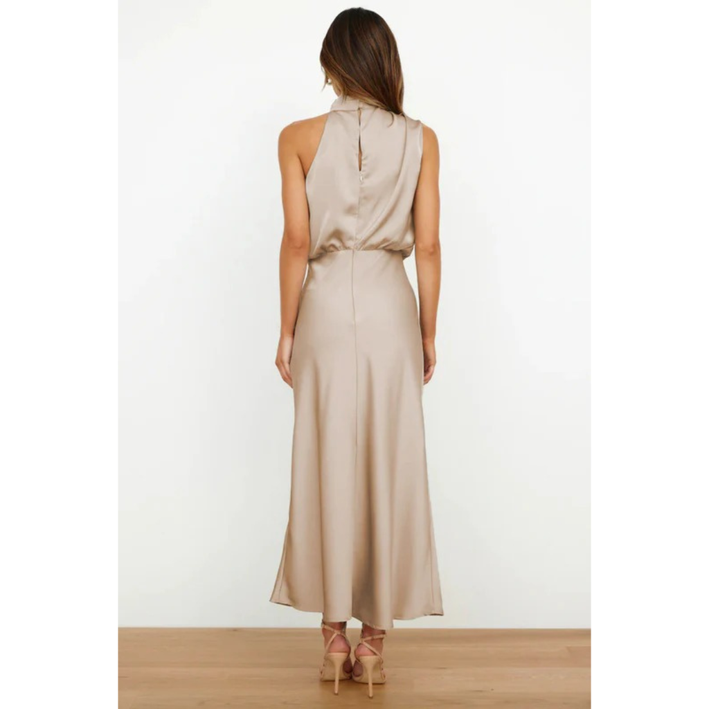 Nayra | Damen Abendkleid Maxi Neckholder Stil