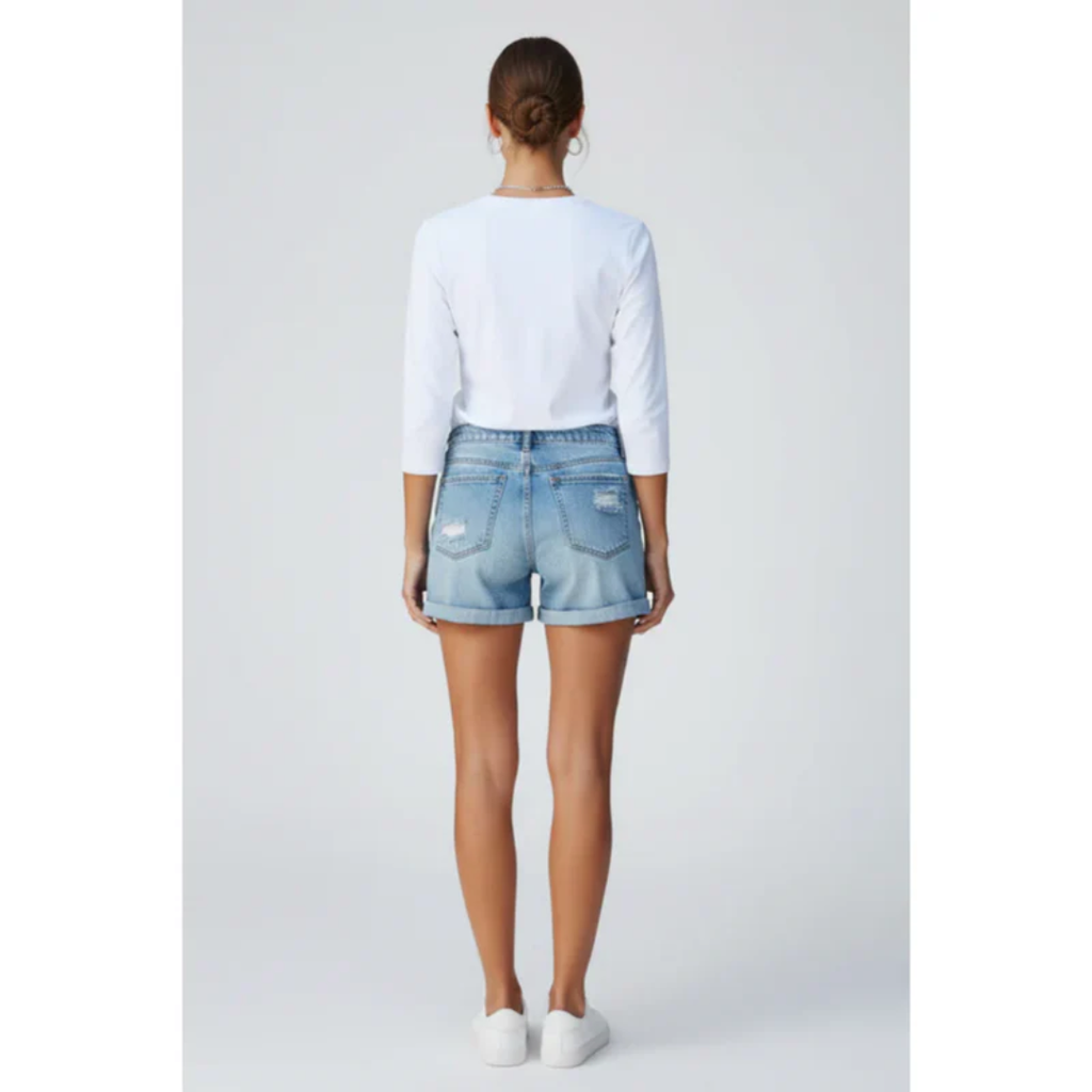 Neli | Damen Shorts Fransen Saum Urlaub – Fransen Shorts Damen Boho 2026