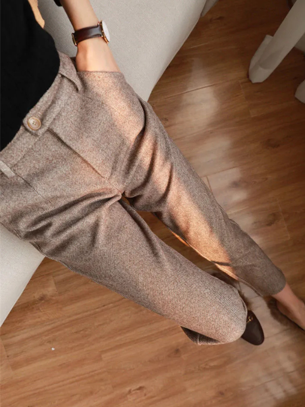 Damen Hochgeschnittene Eleganter Sommer Anzughose