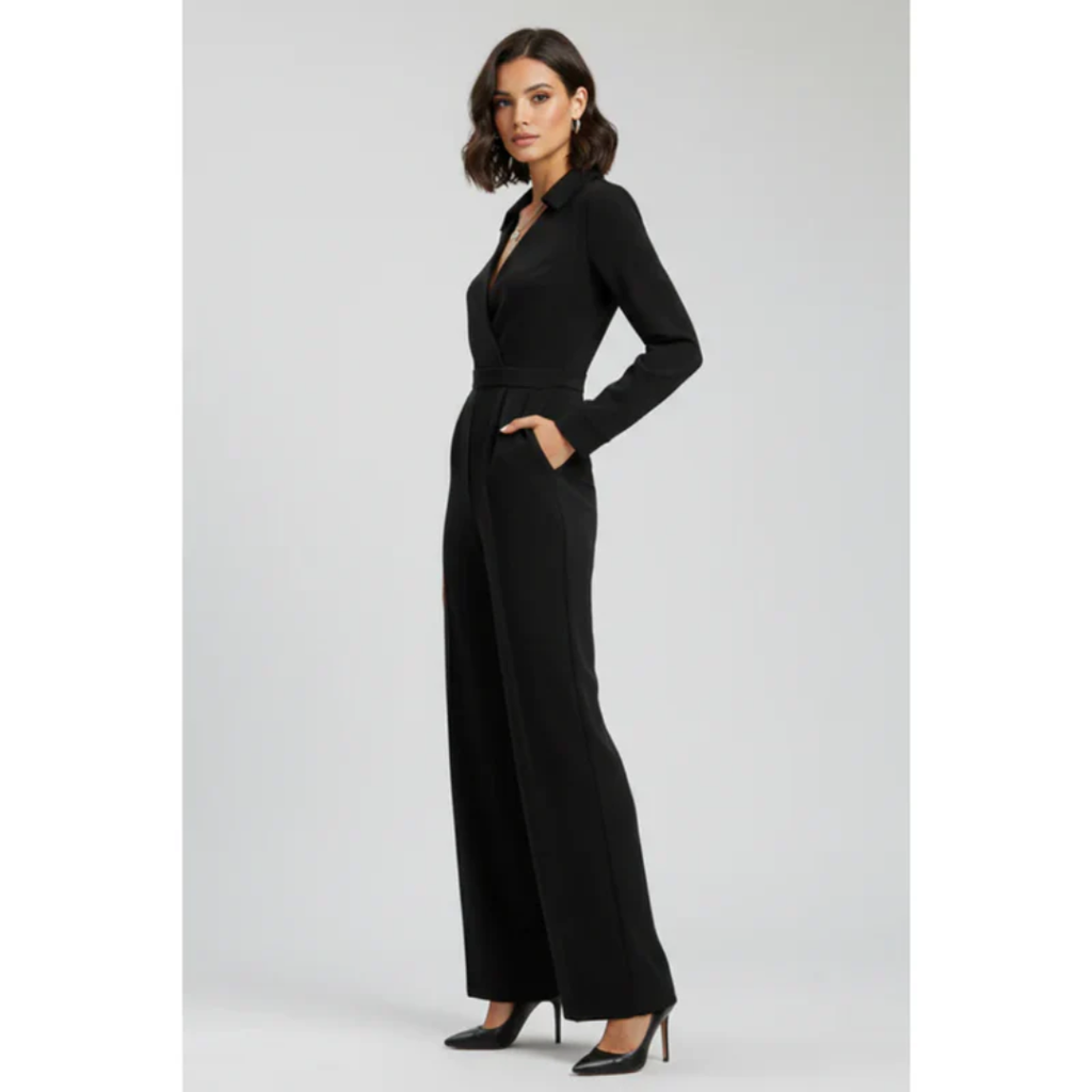 Uta | Damen Jumpsuit mit Kragen Abend Schlicht – Schlichter Abend Jumpsuit 2026