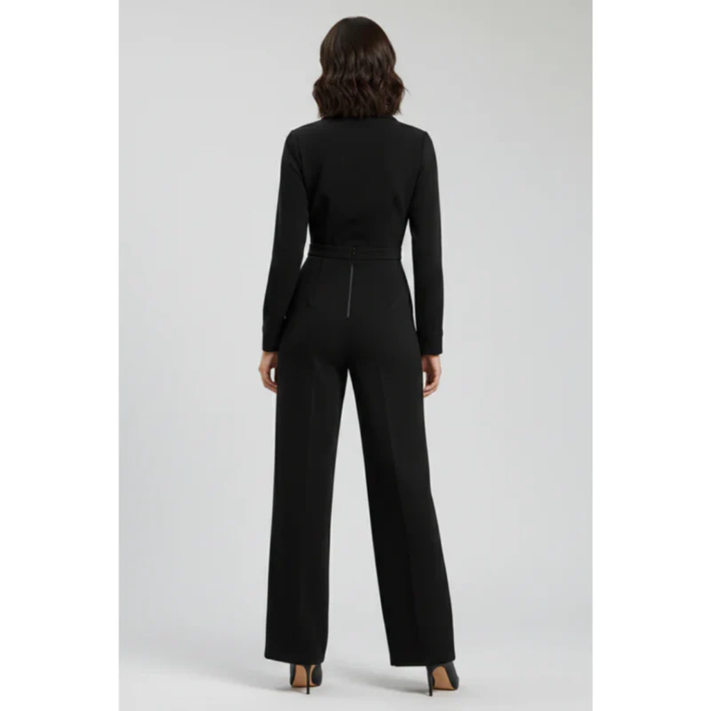 Uta | Damen Jumpsuit mit Kragen Abend Schlicht – Schlichter Abend Jumpsuit 2026