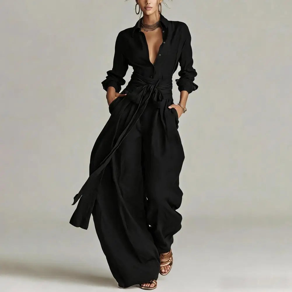 Octavia | Damen Koordinierten Set mit Hemdbluse