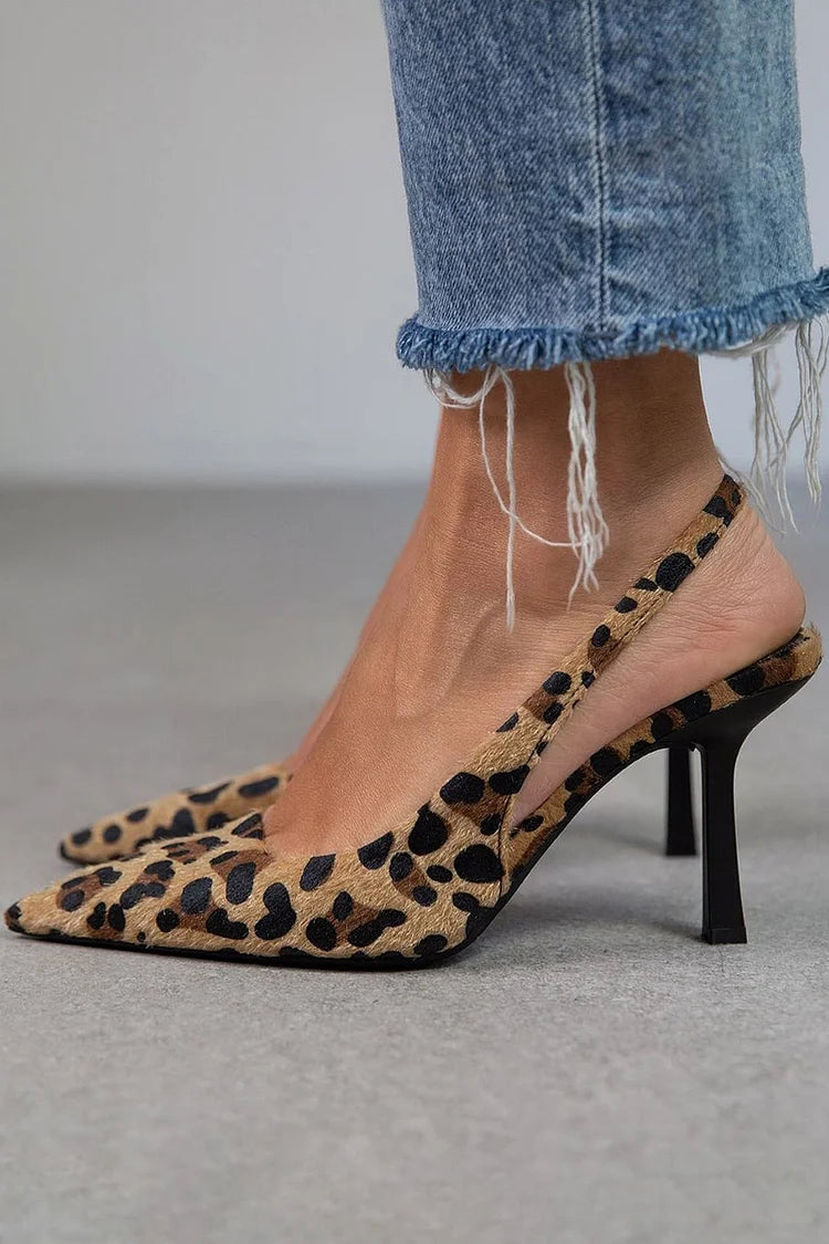 Mila | Orthopädische Absätze im Leopardenstil