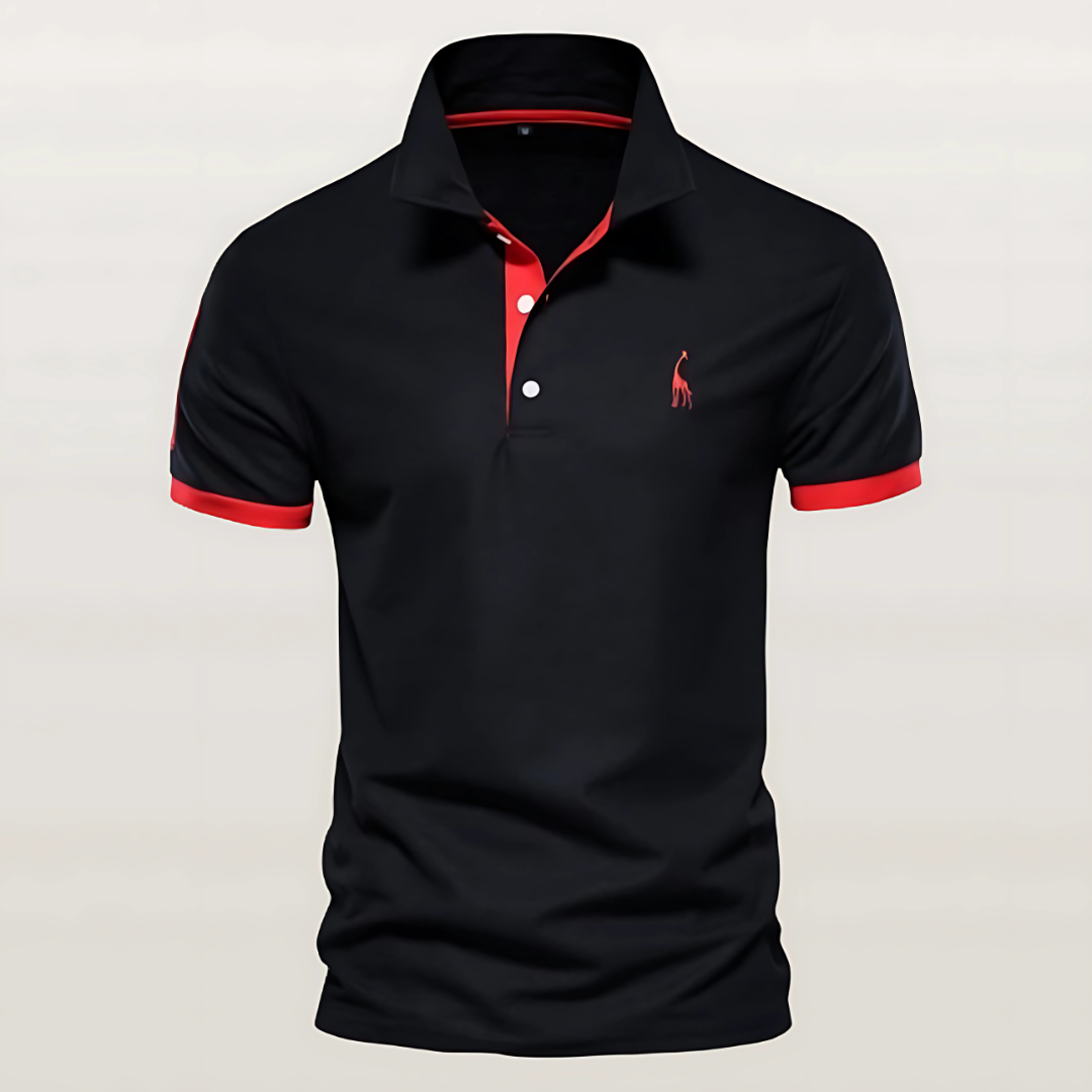 Herren Kurzarm Freizeit Slim Fit Poloshirt