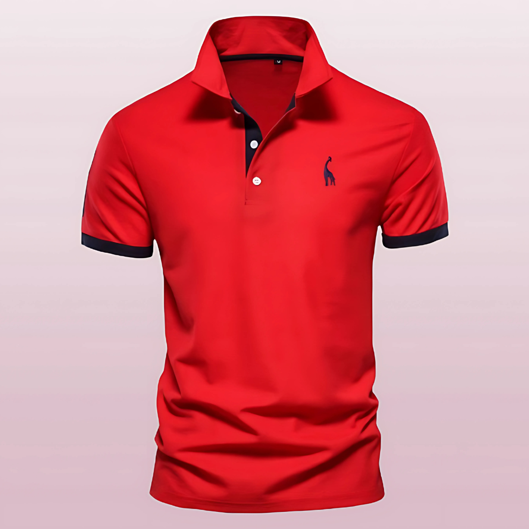 Herren Kurzarm Freizeit Slim Fit Poloshirt