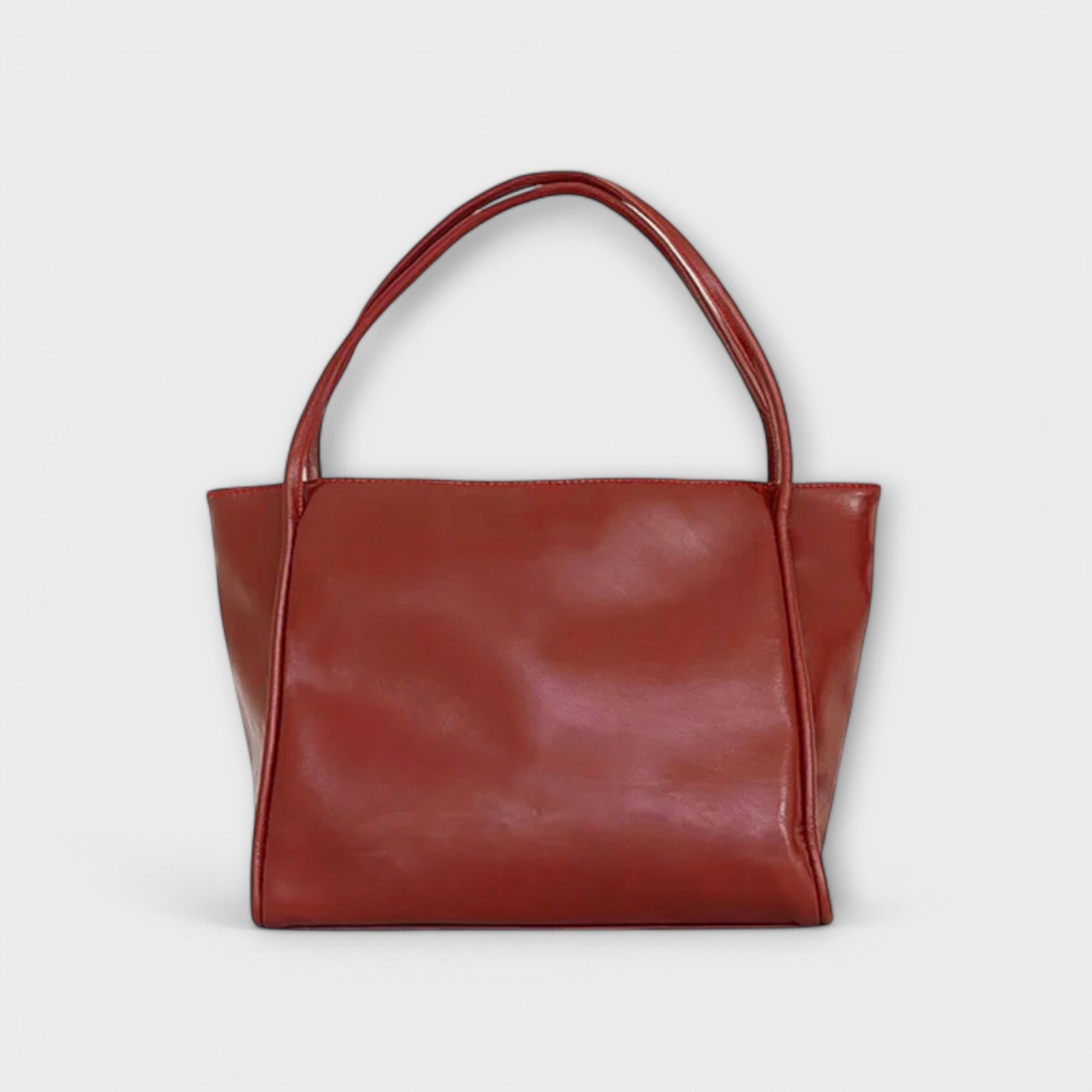 Damen Klassische Handtasche mit Reißverschluss und Tragegriffen