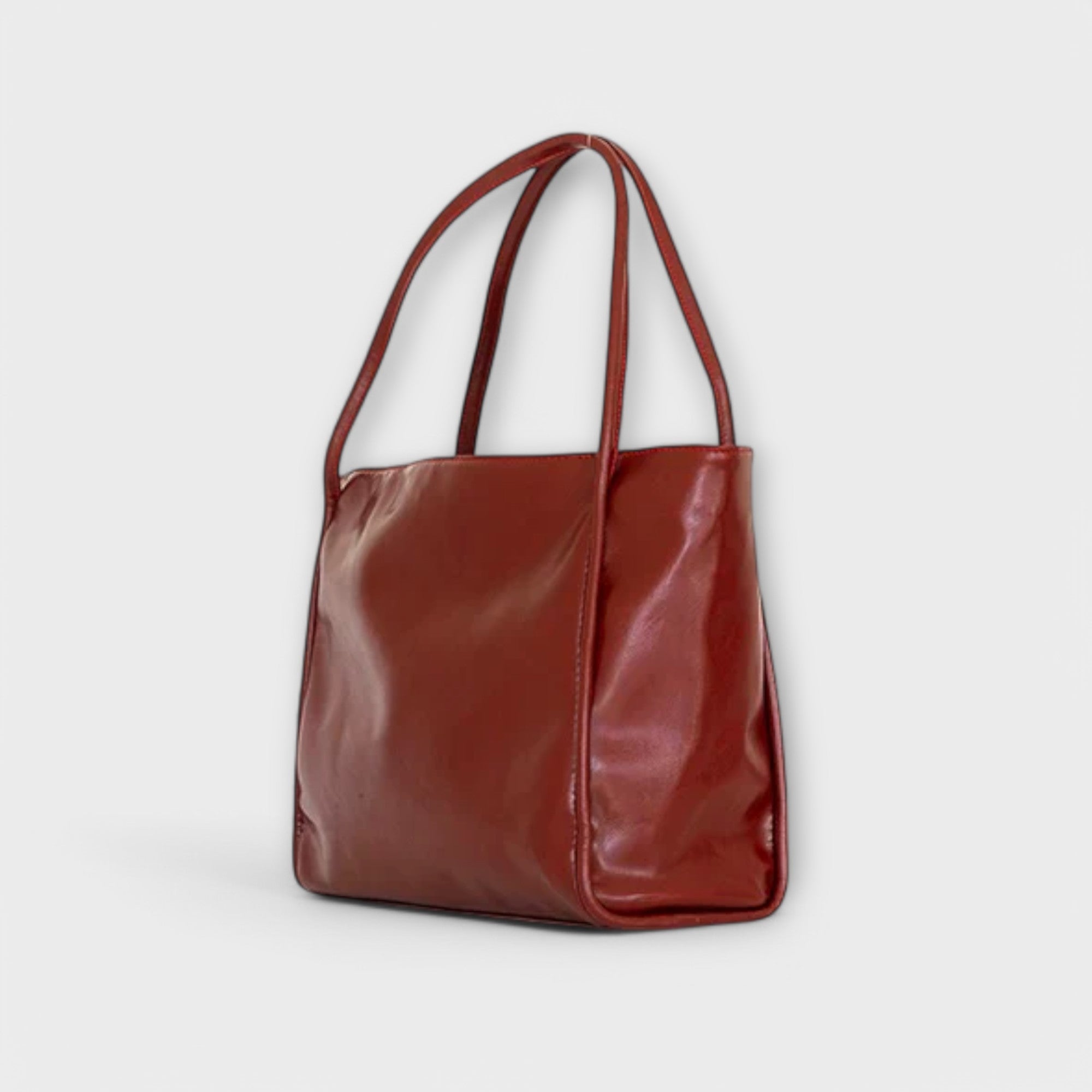 Damen Klassische Handtasche mit Reißverschluss und Tragegriffen