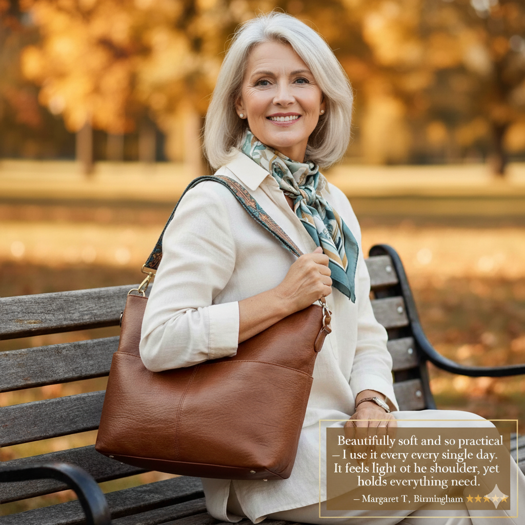 Anna | Raffinierte Schultertasche mit edlem Charme