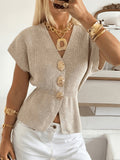 Helena | Raffinierte Strickjacke aus weichem Knit mit Knöpfen
