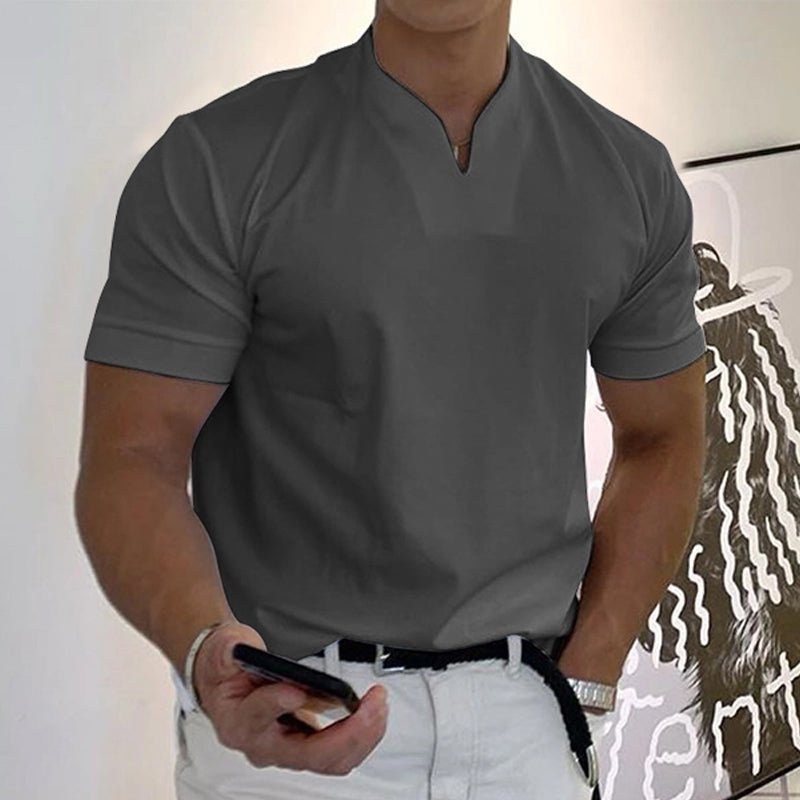 Rainer | Herren V-Ausschnitt Kurzarm T-Shirt