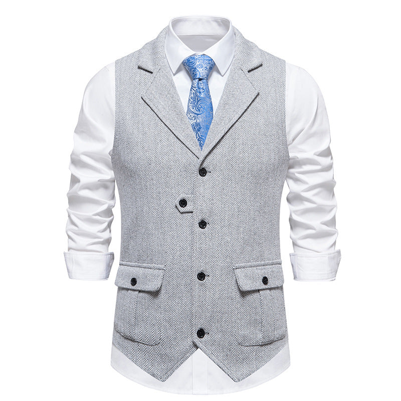 Reinhold | Herren Vintage Weste mit Knöpfen