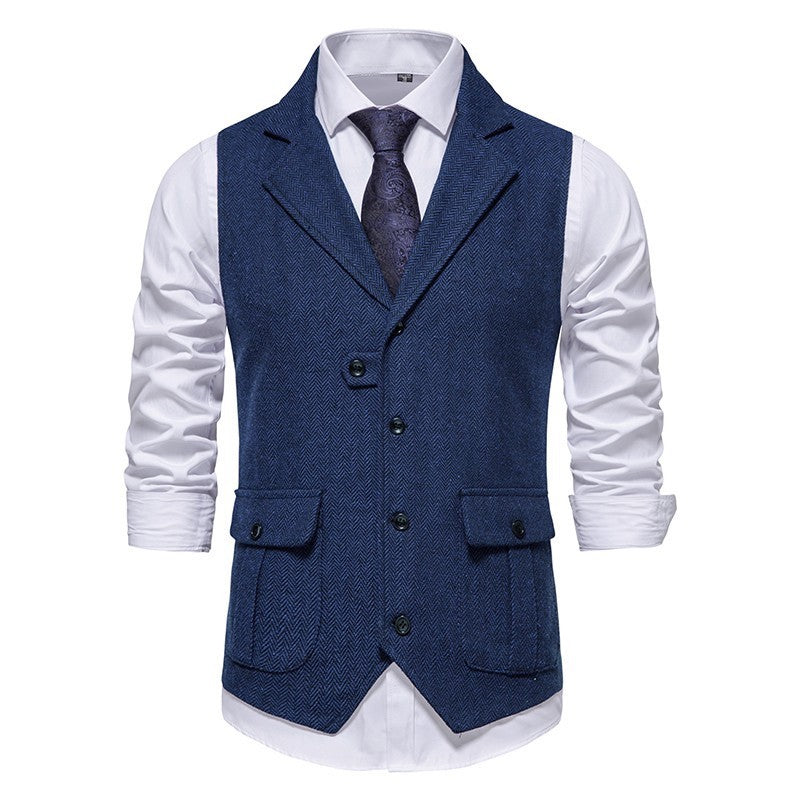 Reinhold | Herren Vintage Weste mit Knöpfen