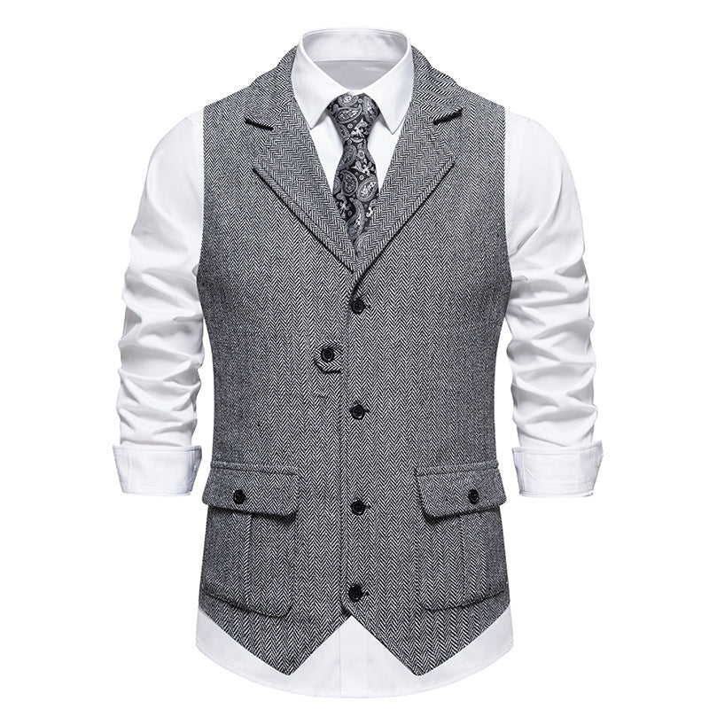 Reinhold | Herren Vintage Weste mit Knöpfen