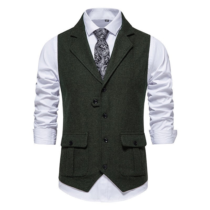 Reinhold | Herren Vintage Weste mit Knöpfen