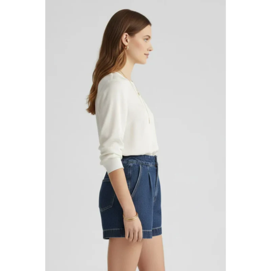 Rike | Damen Shorts Umschlag Saum Urlaub – Umschlag Shorts Damen Sommer 2026