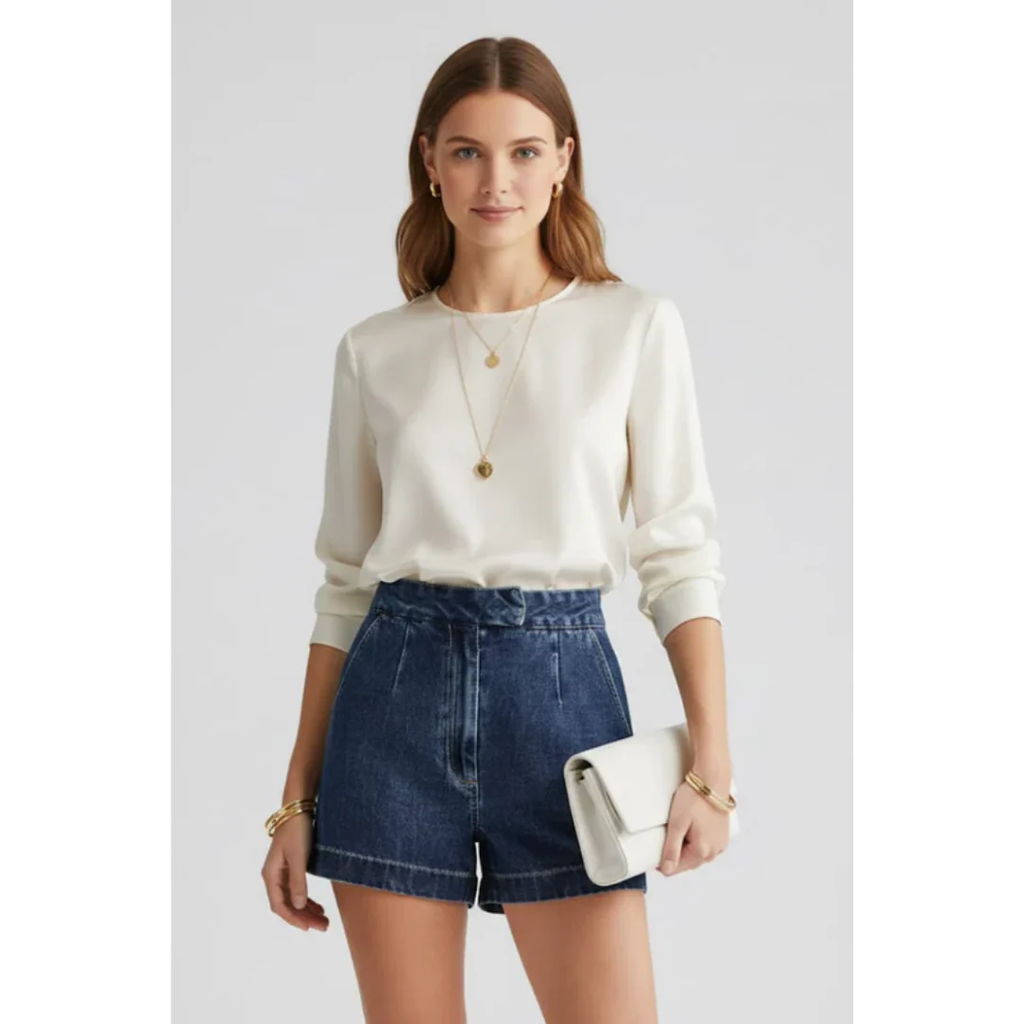 Rike | Damen Shorts Umschlag Saum Urlaub – Umschlag Shorts Damen Sommer 2026