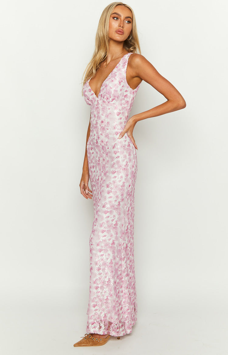 Damen Sommer V-Ausschnitt Hochzeitsgast Maxikleid