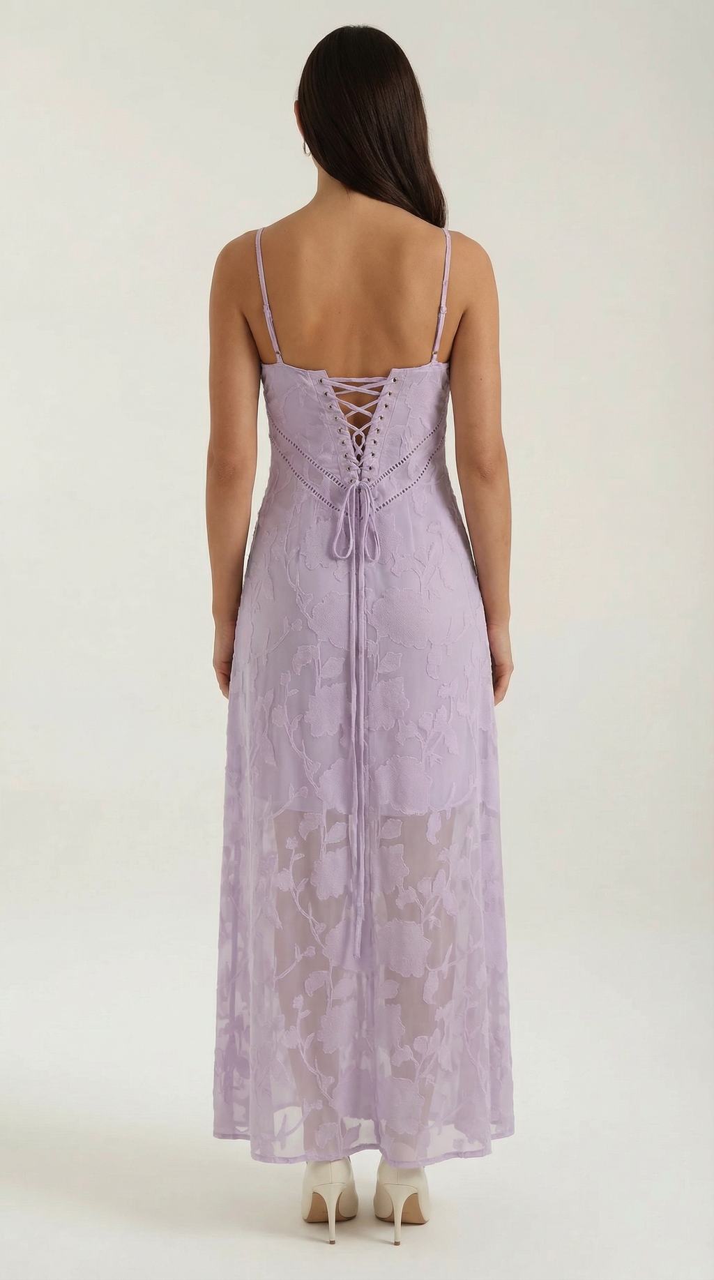 Arabelle Spitzen-Maxikleid