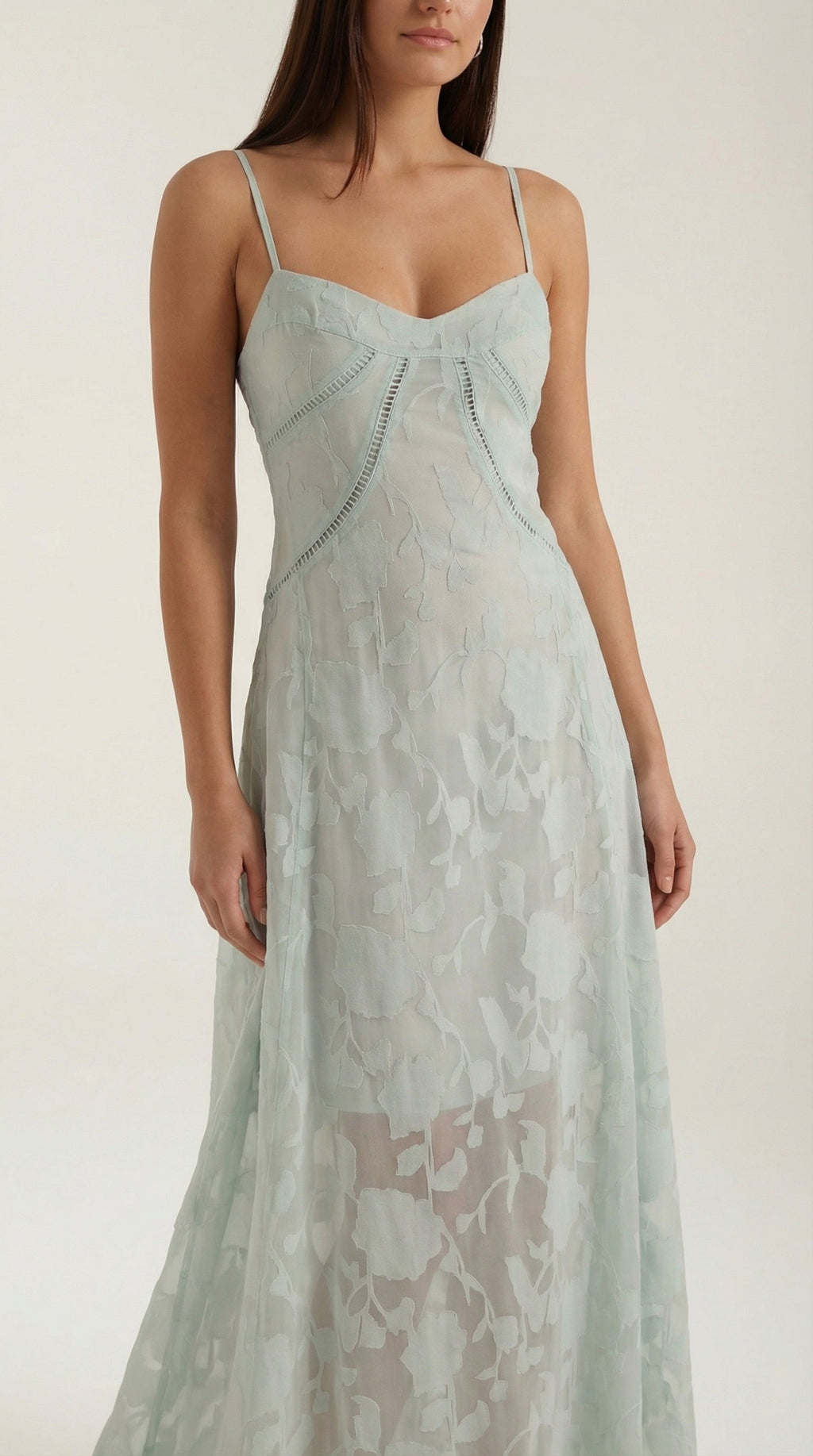 Arabelle Spitzen-Maxikleid