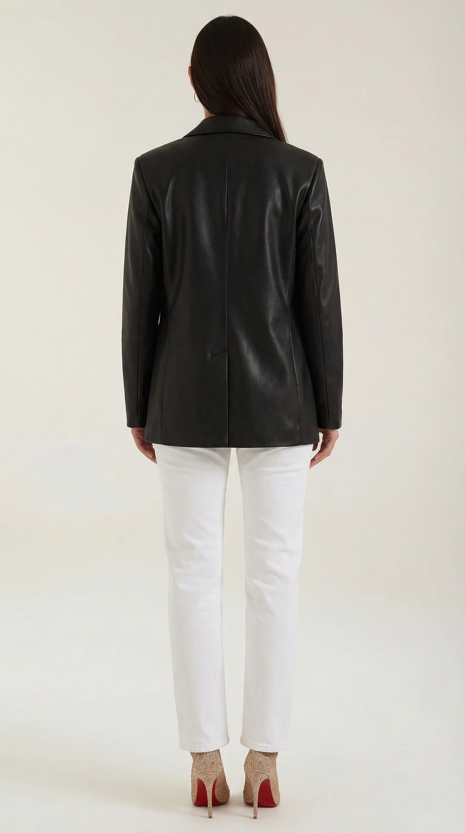 Catherine Oversized Lederblazer