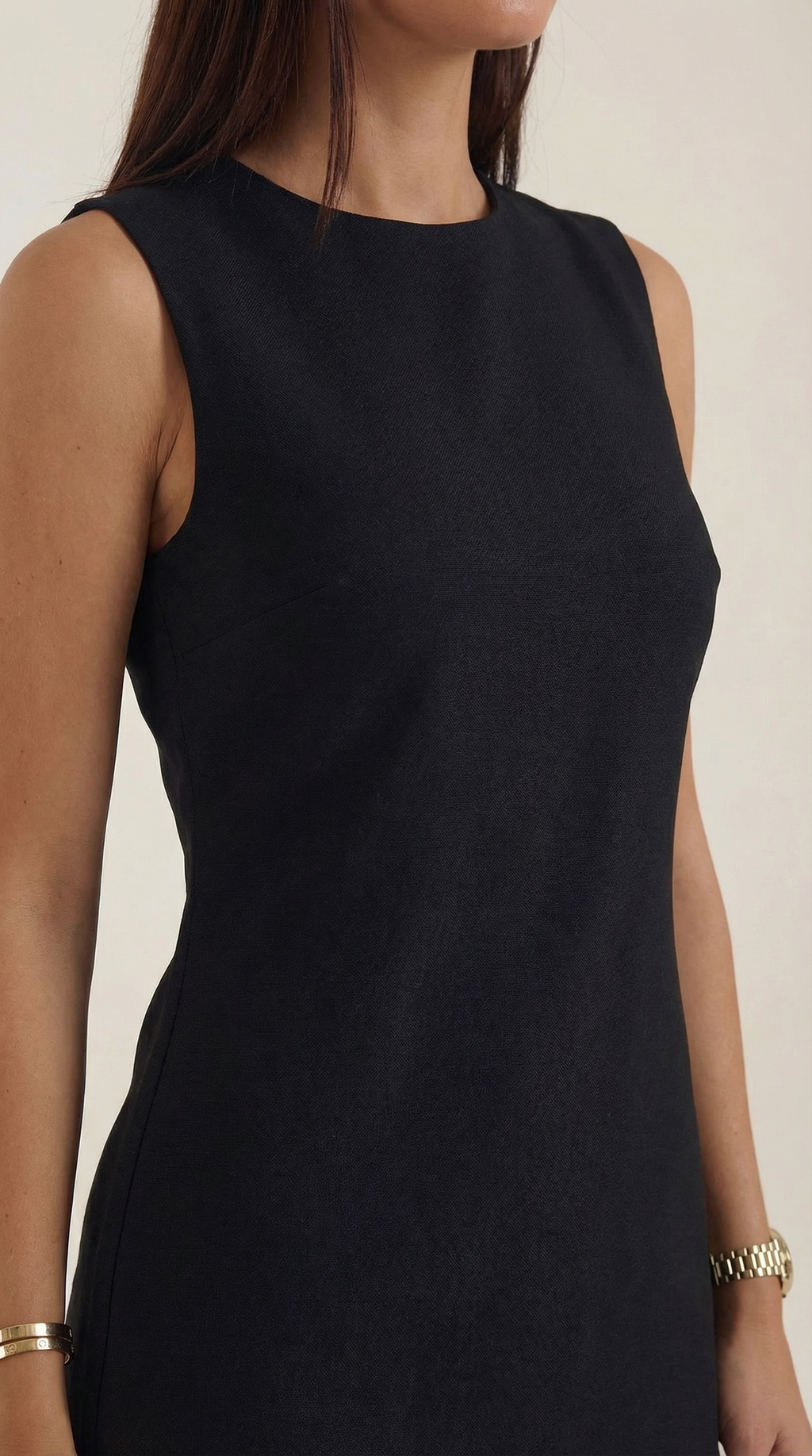 Celine Ärmelloses A-Linien-Minikleid