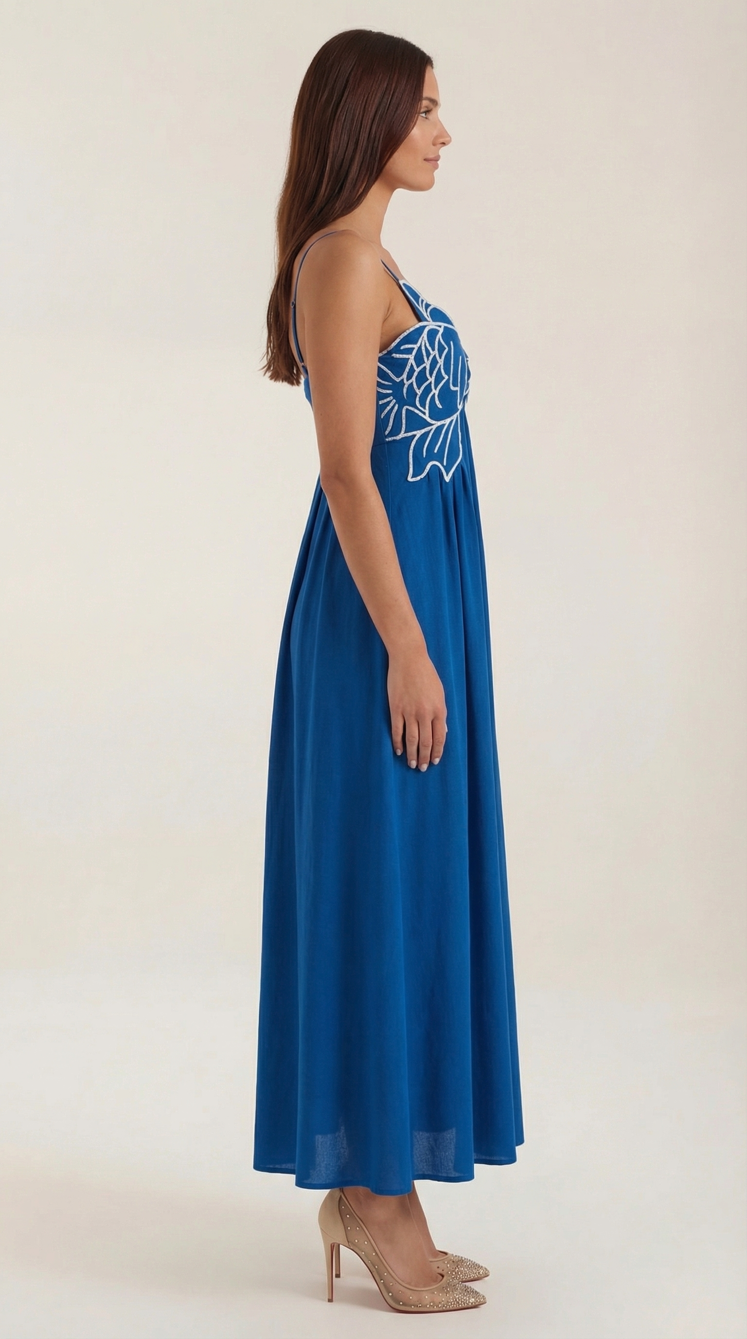 Deborah besticktes Maxikleid