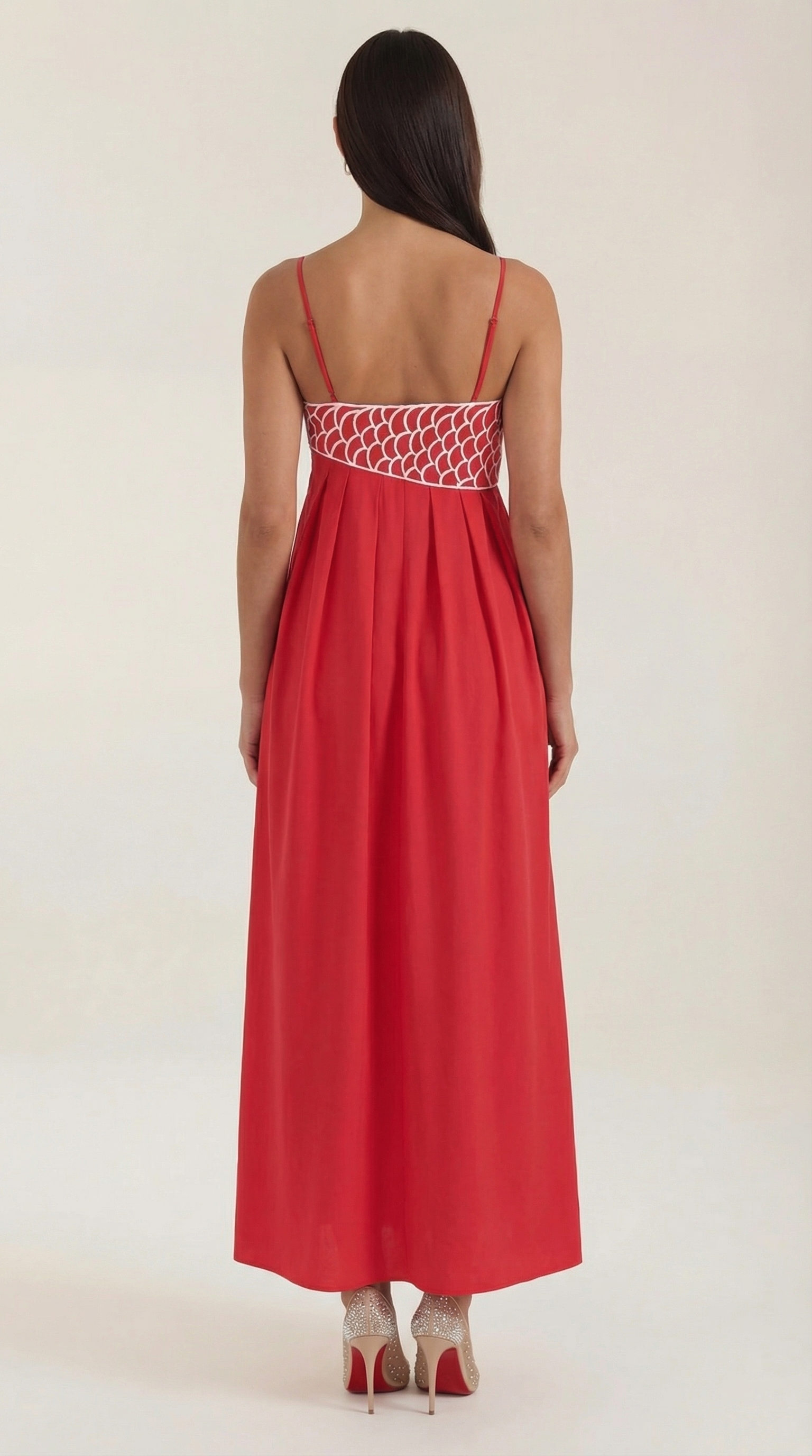 Deborah besticktes Maxikleid