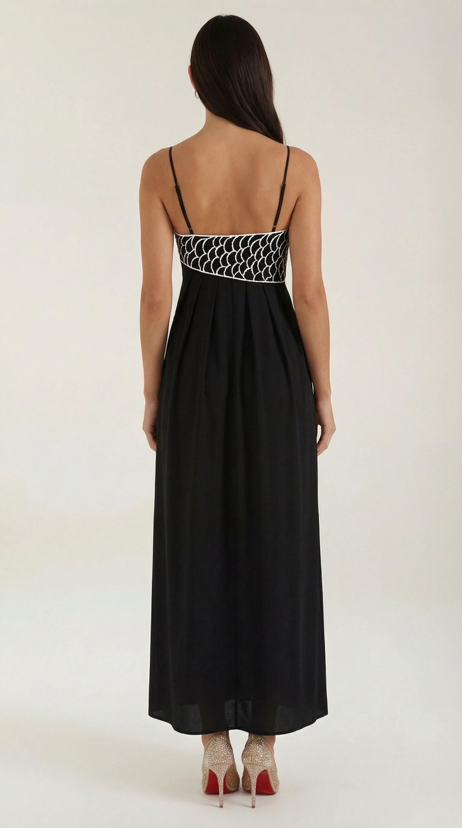 Deborah besticktes Maxikleid