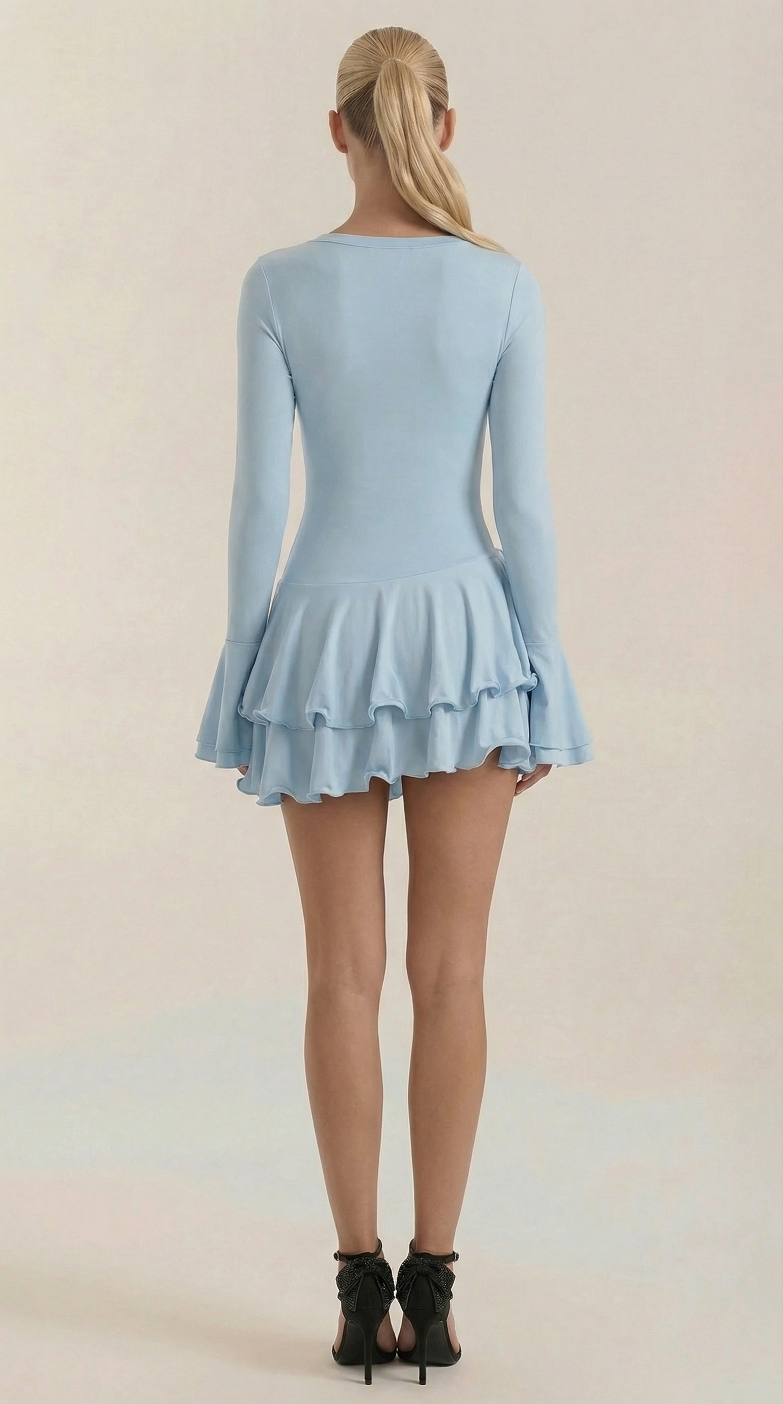 Estelle Mini-Kleid mit Rüschen