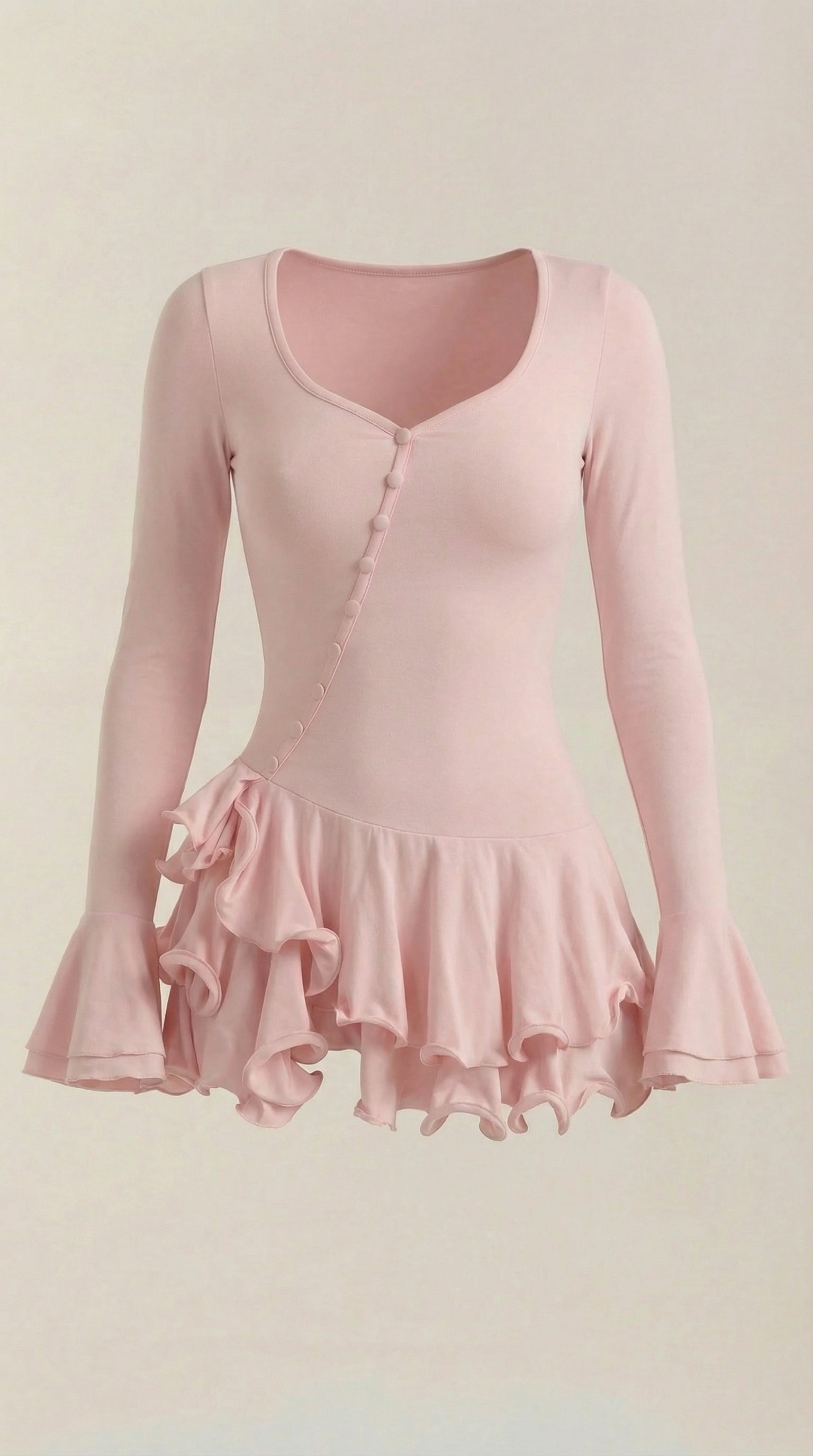 Estelle Mini-Kleid mit Rüschen